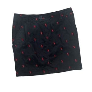 British Khaki Chino Embroidered Seahorse Women’s Skirt‎
